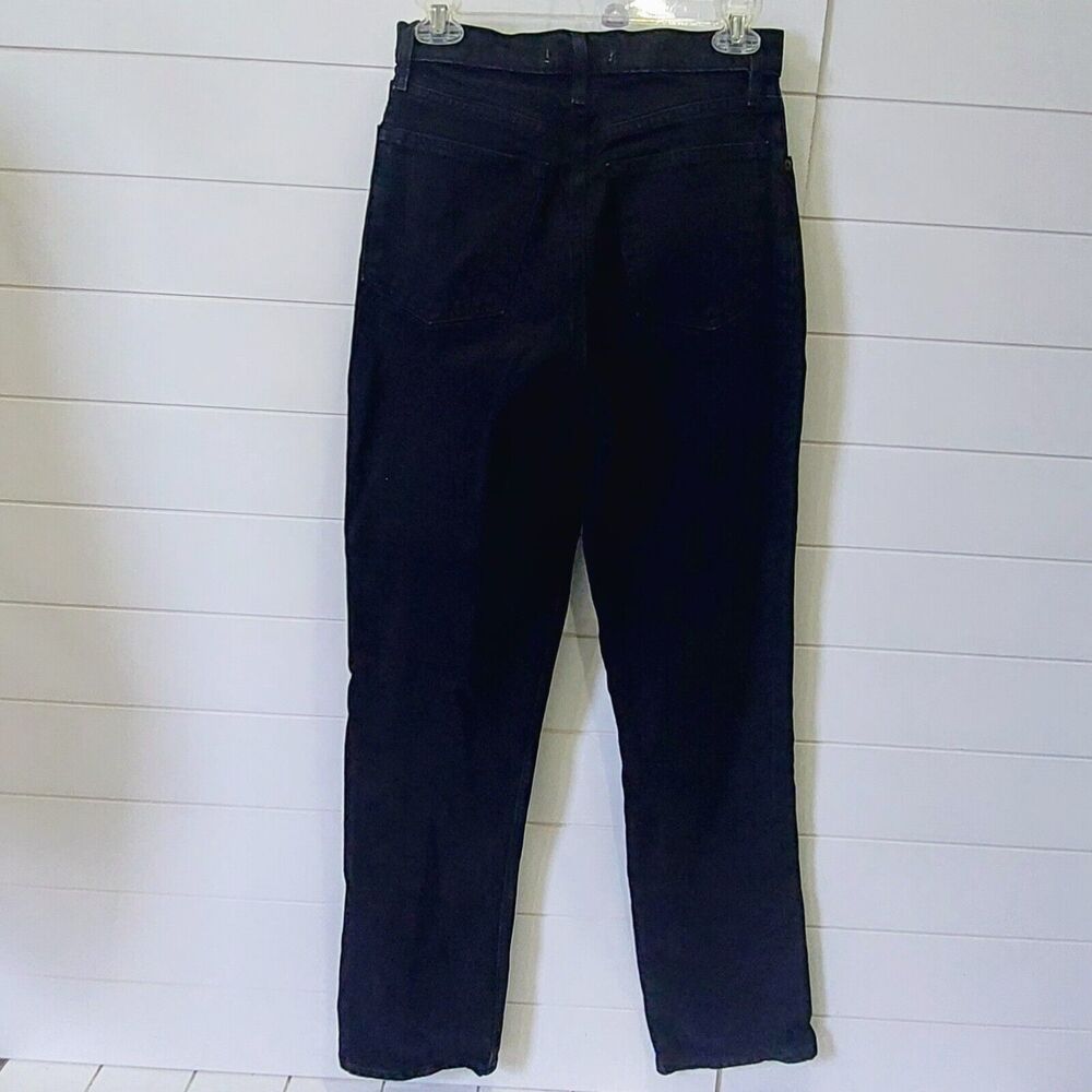 Abercrombie Fitch Womens 28/6 90s Straight Ultra Hi Rise Curve Love Black 31" In - Picture 3 of 8